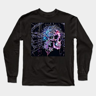 Lily wire skull Long Sleeve T-Shirt